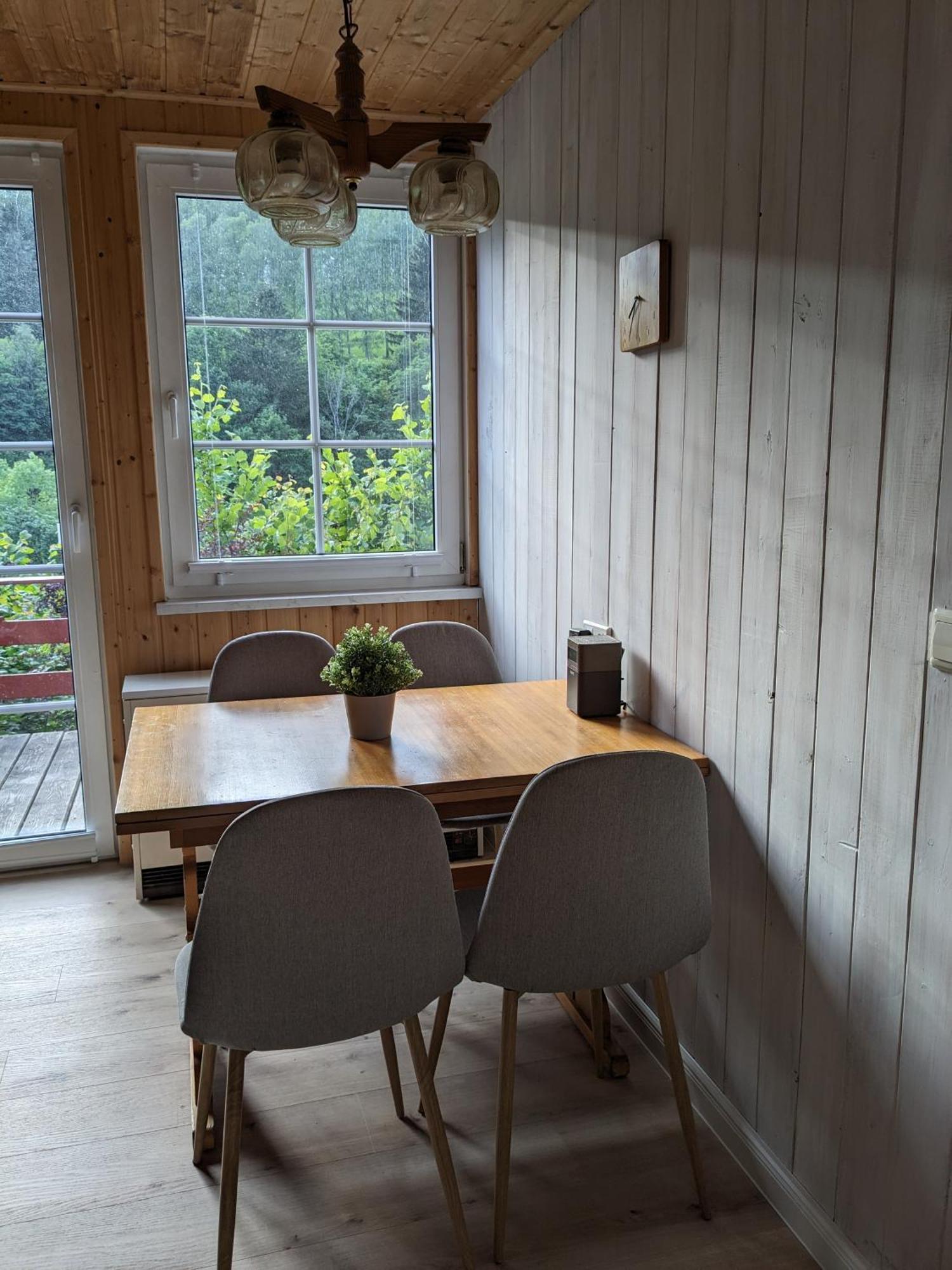 Ruhiges Ferienhaus Mit Sauna: Hellaberg III Langenbach  Exterior foto