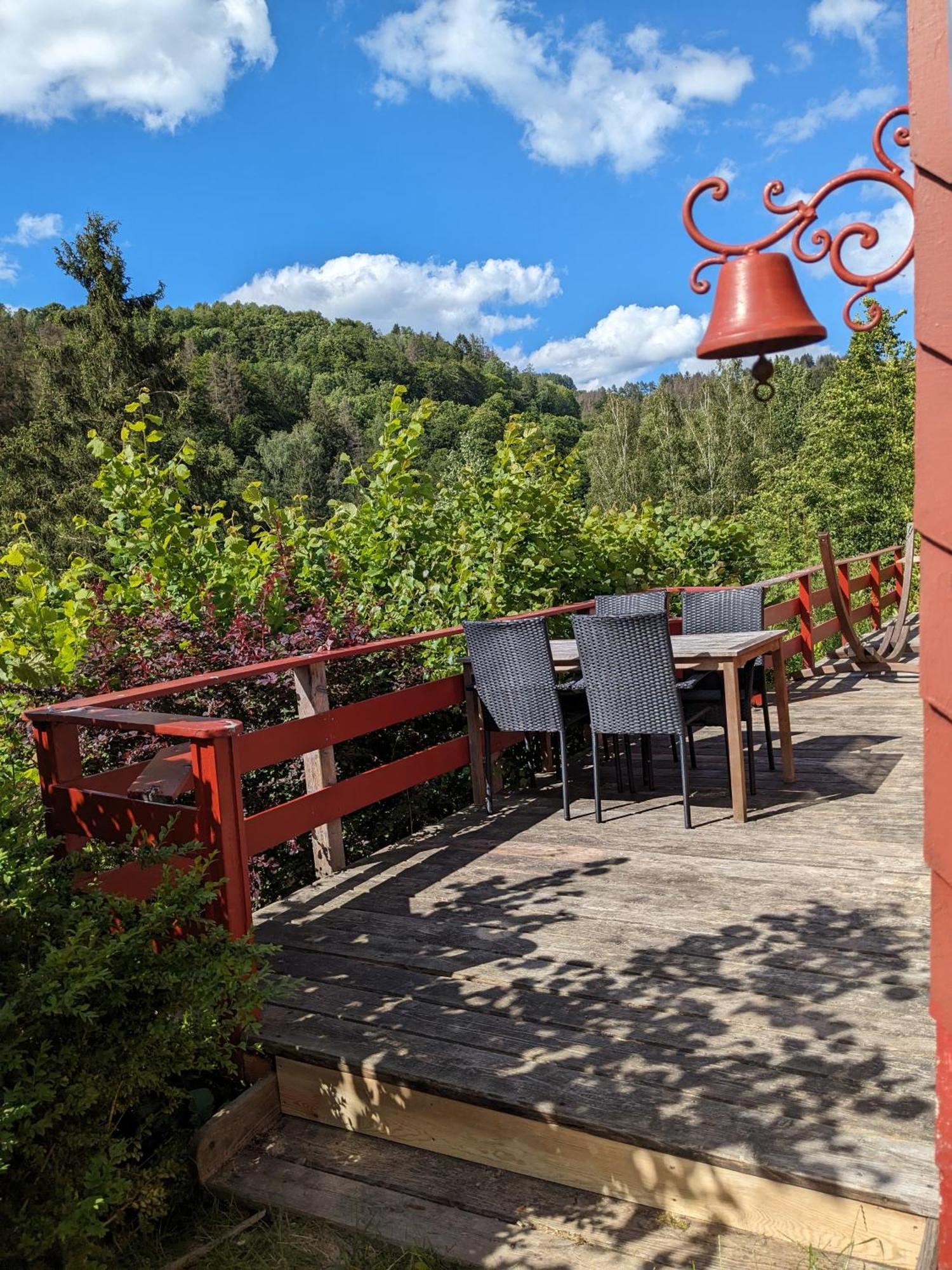 Ruhiges Ferienhaus Mit Sauna: Hellaberg III Langenbach  Exterior foto